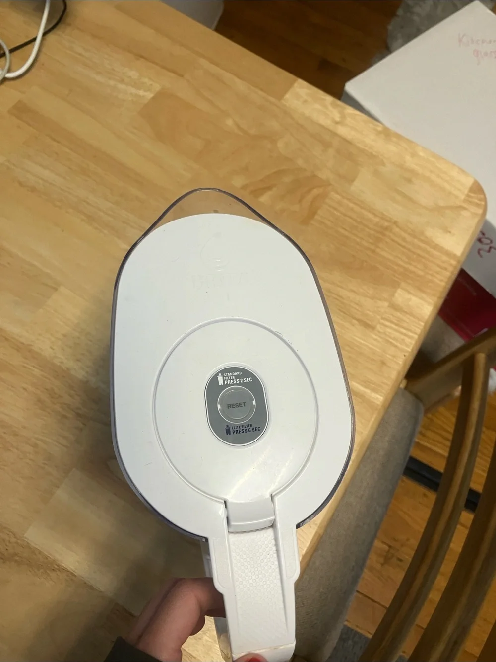 White Brita Water Filter Pitcher - Home Storage & Organization
